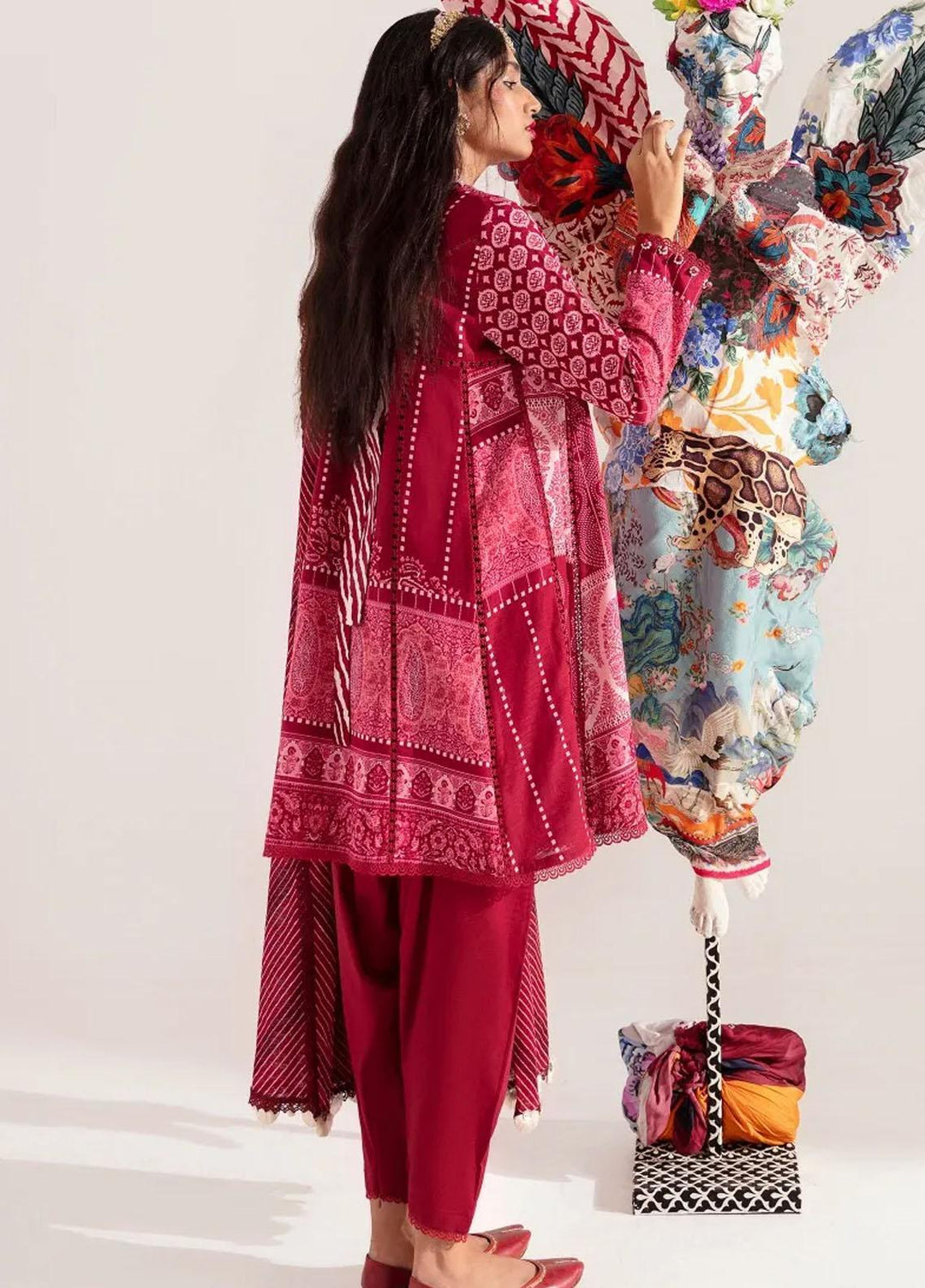Mahay By Sana Safinaz Embroidered Slub Suits Unstitched 2 Piece SS23MHW 1B - Winter Collection