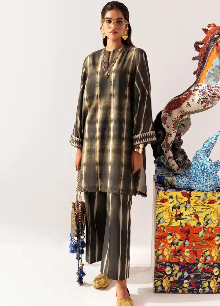 Mahay By Sana Safinaz Printed Linen Suits Unstitched 2 Piece SS23MHW 21A - Winter Collection