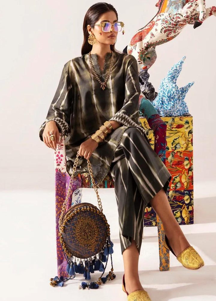 Mahay By Sana Safinaz Printed Linen Suits Unstitched 2 Piece SS23MHW 21A - Winter Collection