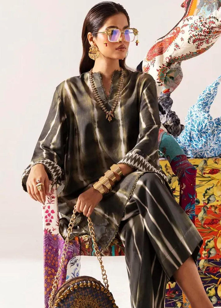 Mahay By Sana Safinaz Printed Linen Suits Unstitched 2 Piece SS23MHW 21A - Winter Collection