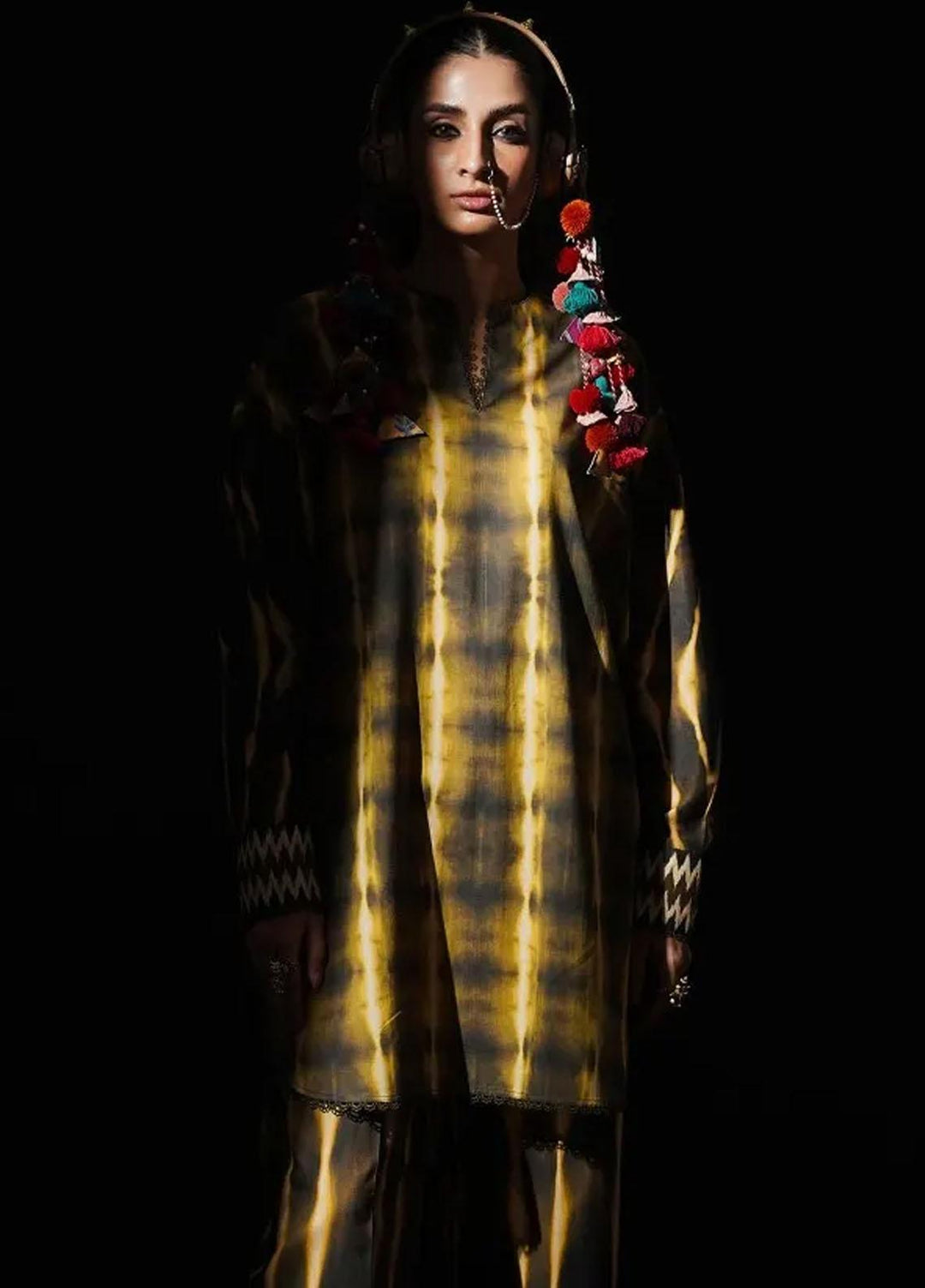 Mahay By Sana Safinaz Printed Linen Suits Unstitched 2 Piece SS23MHW 21B - Winter Collection