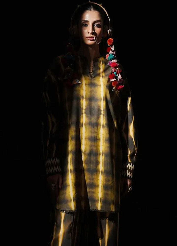 Mahay By Sana Safinaz Printed Linen Suits Unstitched 2 Piece SS23MHW 21B - Winter Collection