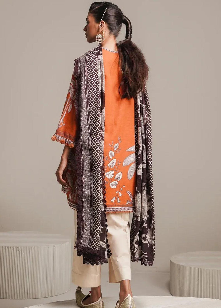 Mahay By Sana Safinaz Printed Slub Suits Unstitched 2 Piece SS23MHW 22A - Winter Collection