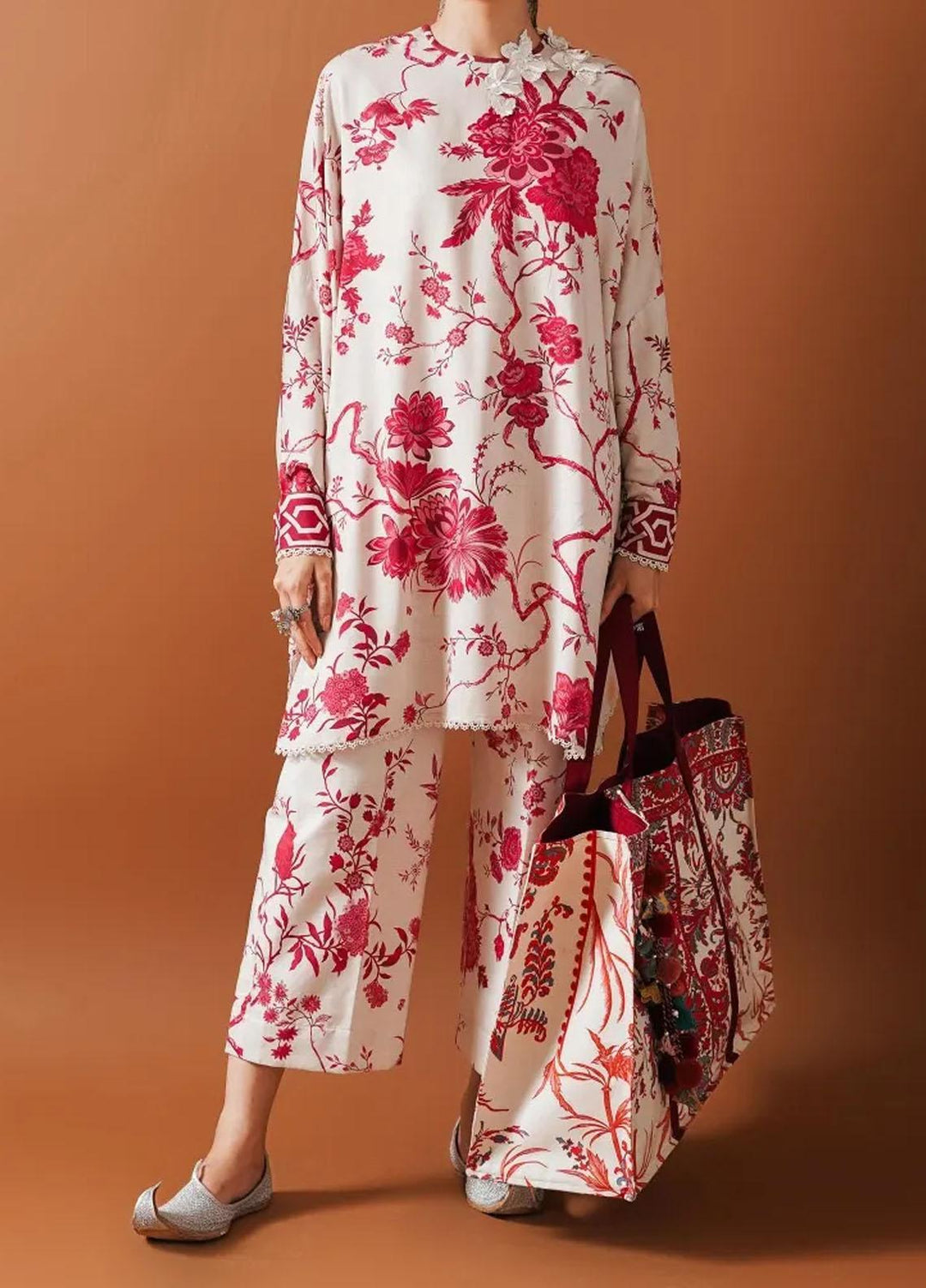 Mahay By Sana Safinaz Embroidered Linen Suits Unstitched 2 Piece SS23MHW 23A - Winter Collection