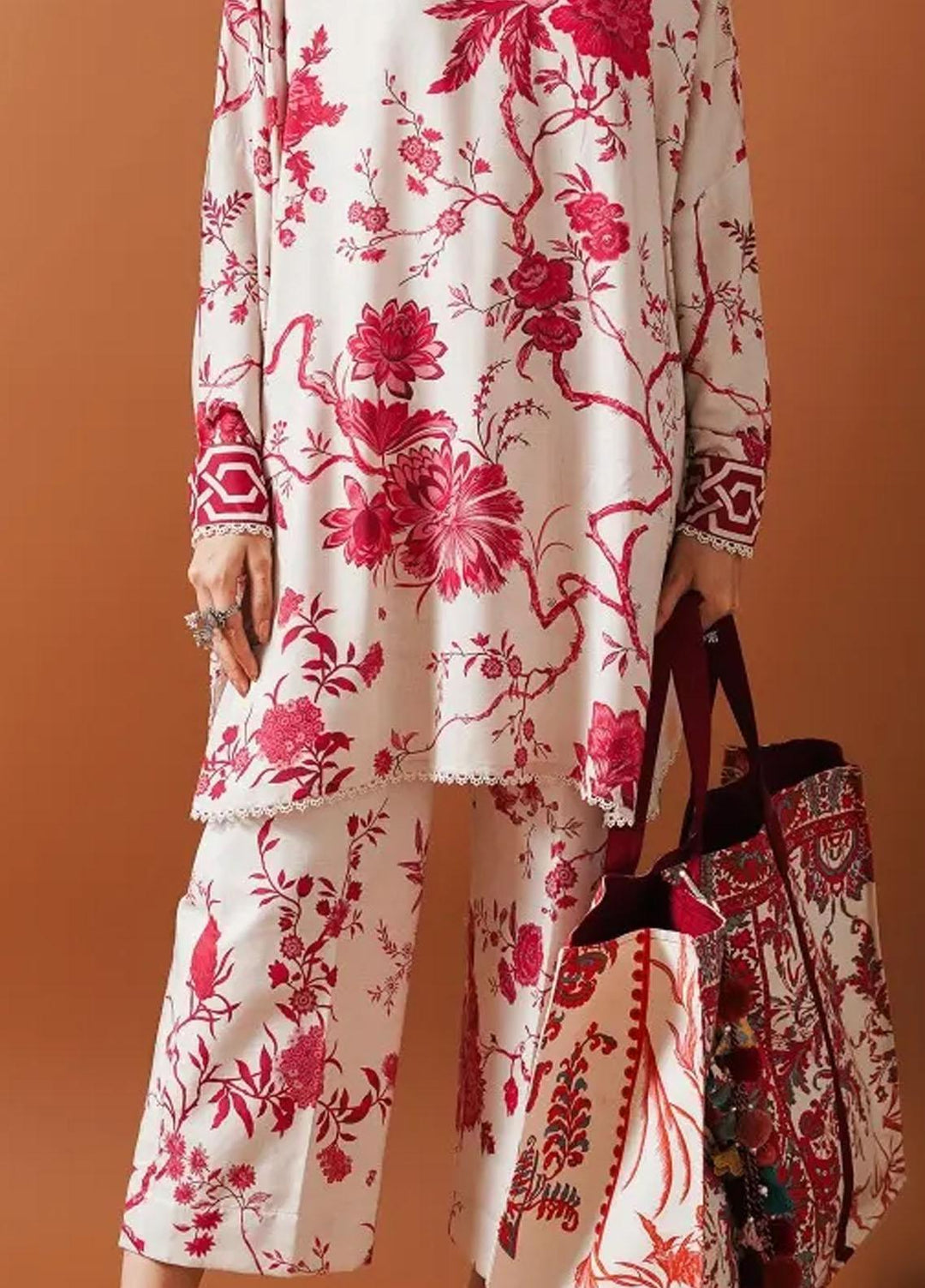 Mahay By Sana Safinaz Embroidered Linen Suits Unstitched 2 Piece SS23MHW 23A - Winter Collection