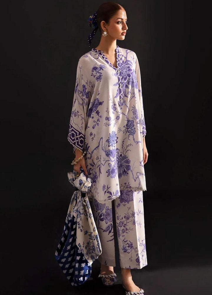 Mahay By Sana Safinaz Embroidered Linen Suits Unstitched 2 Piece SS23MHW 23B - Winter Collection