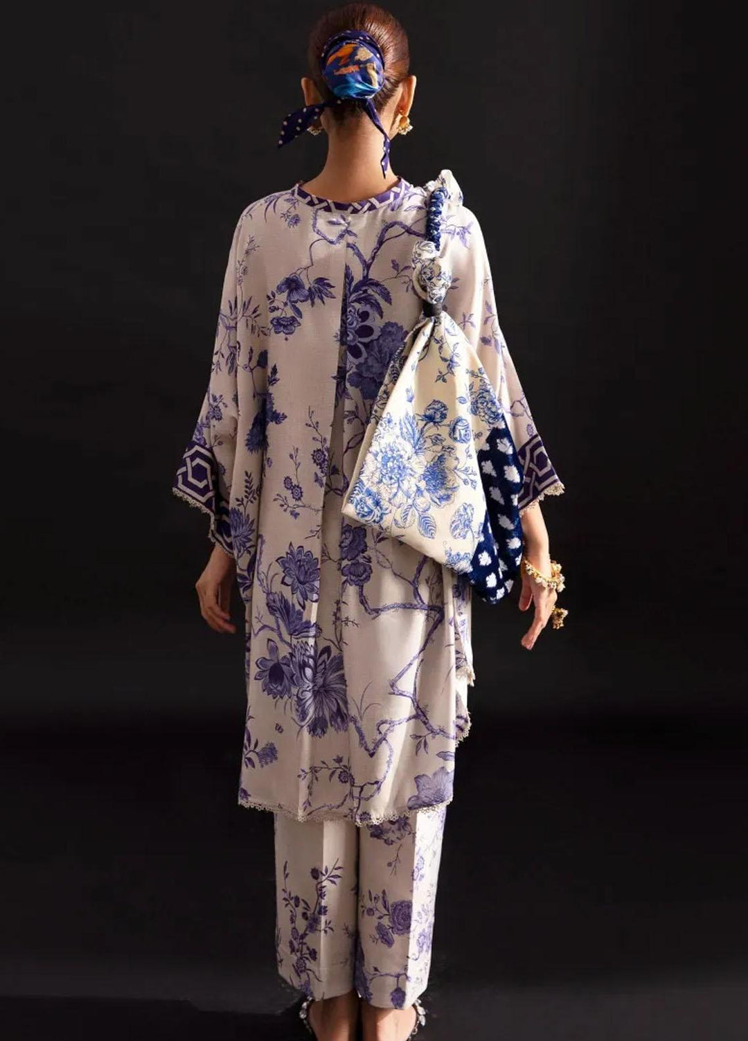 Mahay By Sana Safinaz Embroidered Linen Suits Unstitched 2 Piece SS23MHW 23B - Winter Collection