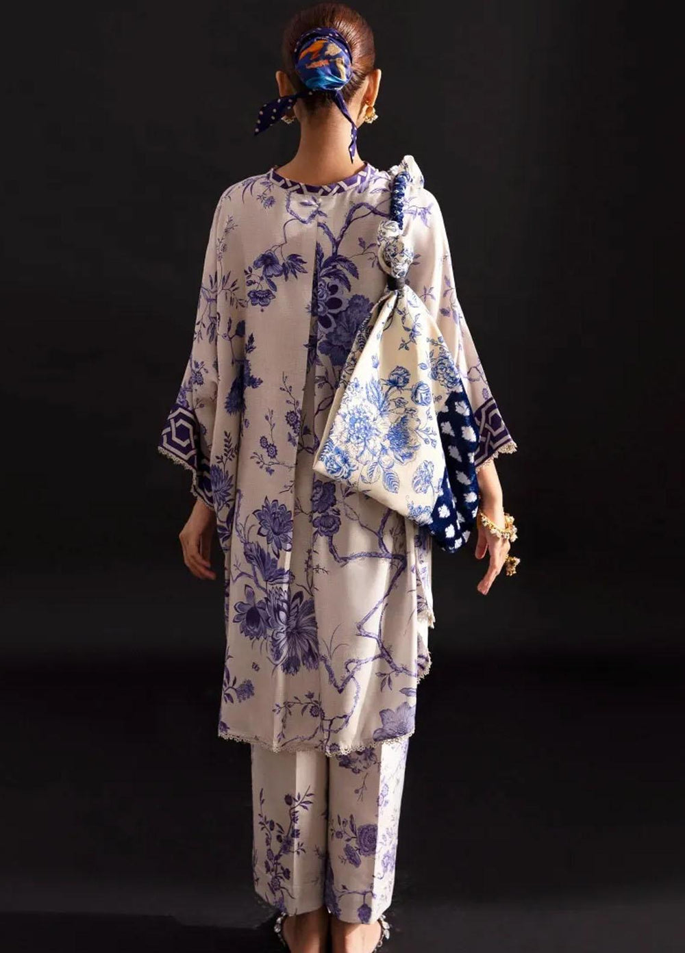 Mahay By Sana Safinaz Embroidered Linen Suits Unstitched 2 Piece SS23MHW 23B - Winter Collection