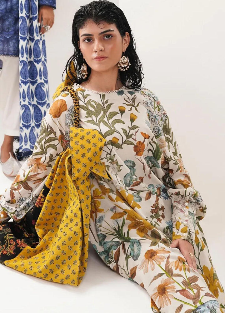 Mahay By Sana Safinaz Printed Linen Suits Unstitched 2 Piece SS23MHW 24A - Winter Collection