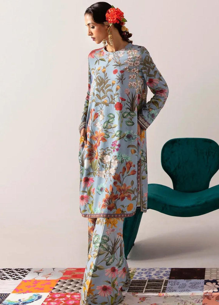 Mahay By Sana Safinaz Printed Linen Suits Unstitched 2 Piece SS23MHW 24B - Winter Collection
