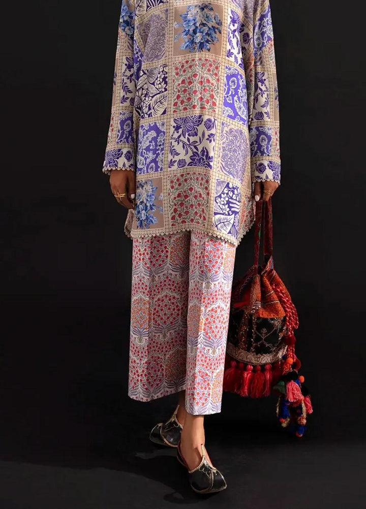 Mahay By Sana Safinaz Printed Linen Suits Unstitched 2 Piece SS23MHW 25B - Winter Collection