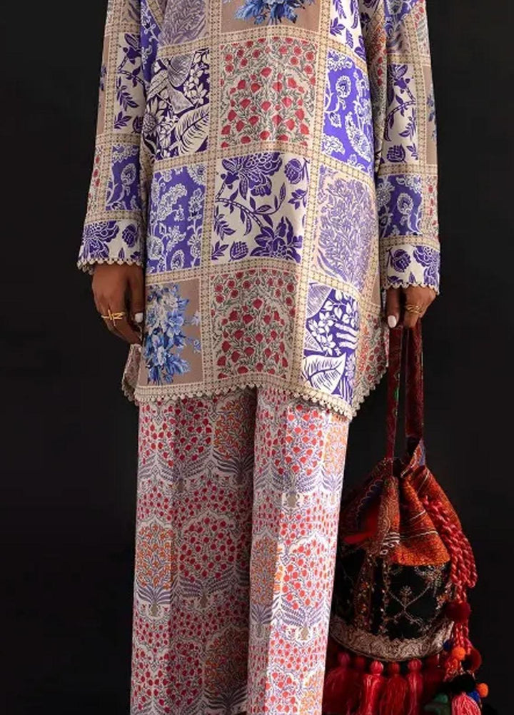 Mahay By Sana Safinaz Printed Linen Suits Unstitched 2 Piece SS23MHW 25B - Winter Collection