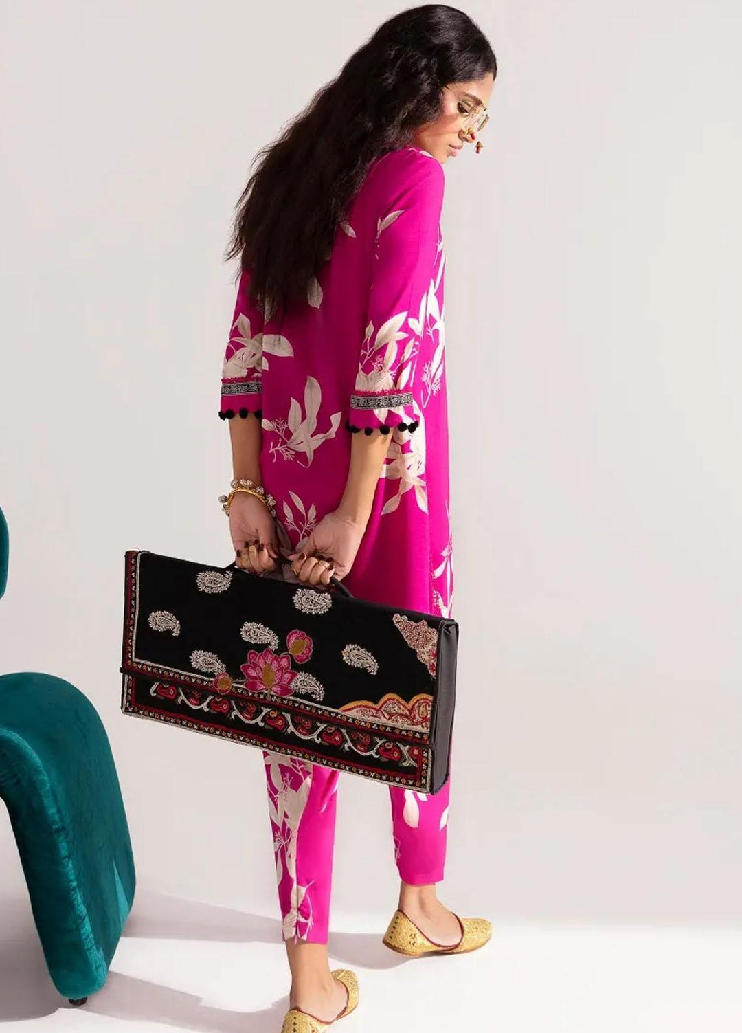 Mahay By Sana Safinaz Printed Linen Suits Unstitched 2 Piece SS23MHW 26A - Winter Collection