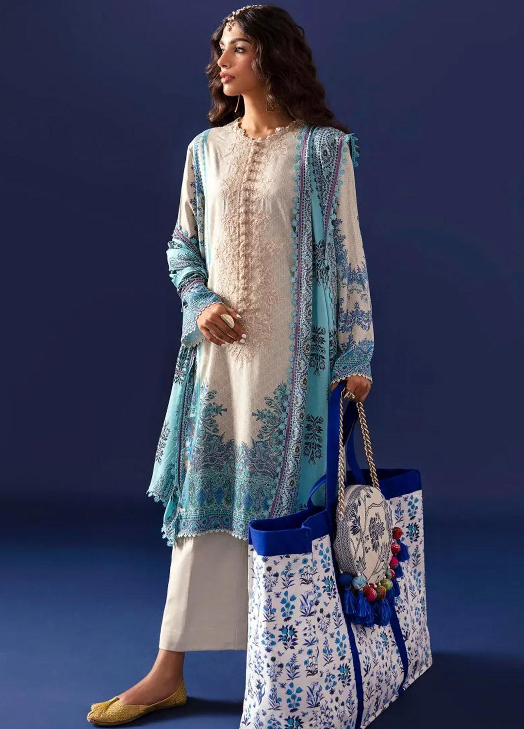 Mahay By Sana Safinaz Embroidered Linen Suits Unstitched 3 Piece SS23MHW 27A - Winter Collection