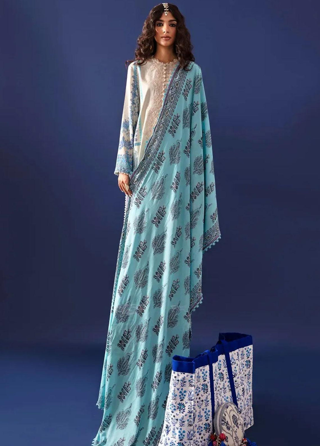 Mahay By Sana Safinaz Embroidered Linen Suits Unstitched 3 Piece SS23MHW 27A - Winter Collection