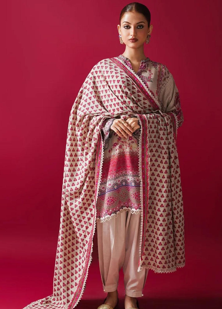 Mahay By Sana Safinaz Printed Linen Suits Unstitched 3 Piece SS23MHW 28A - Winter Collection