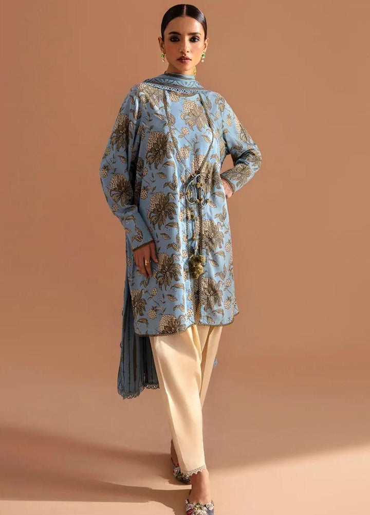 Mahay By Sana Safinaz Printed Linen Suits Unstitched 2 Piece SS23MHW 29B - Winter Collection