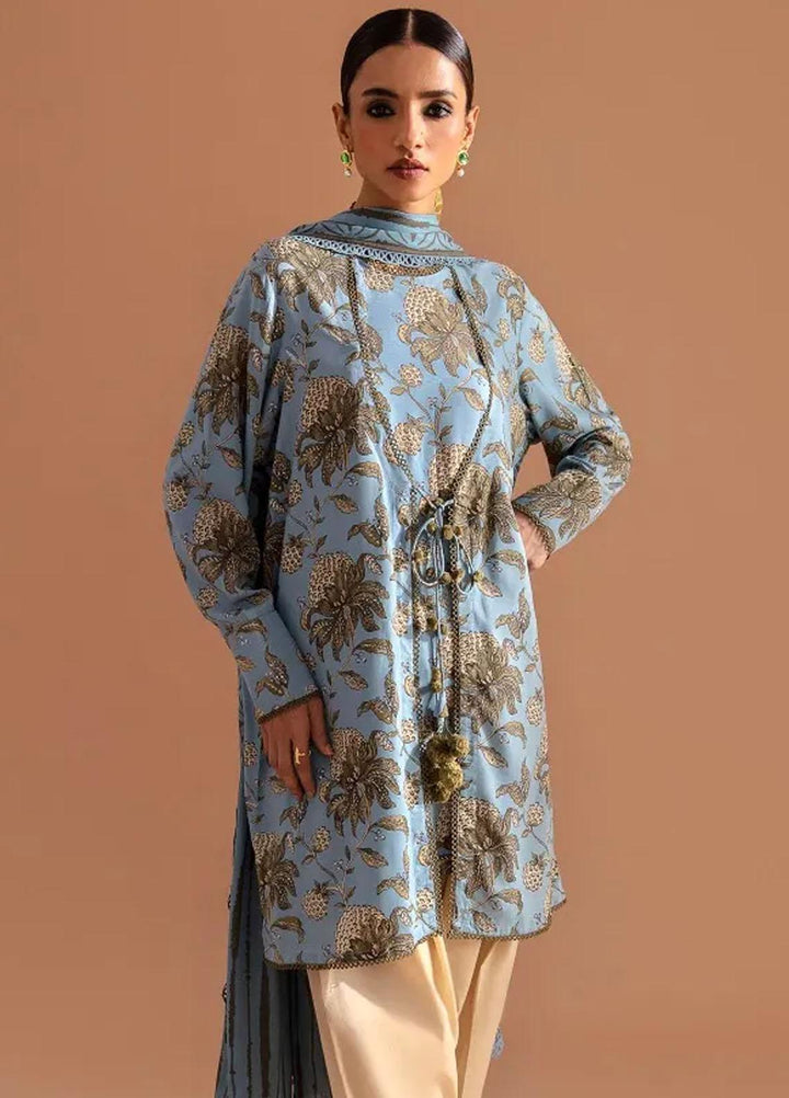Mahay By Sana Safinaz Printed Linen Suits Unstitched 2 Piece SS23MHW 29B - Winter Collection