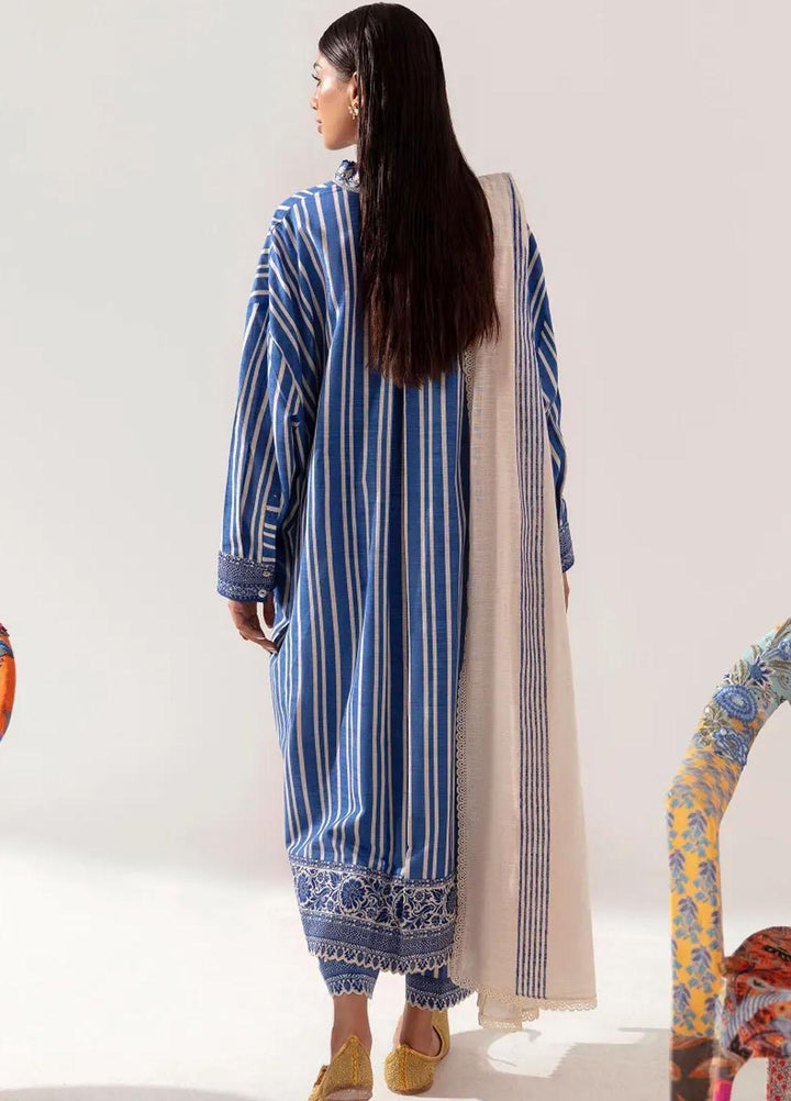 Mahay By Sana Safinaz Embroidered Slub Suits Unstitched 3 Piece SS23MHW 2A - Winter Collection