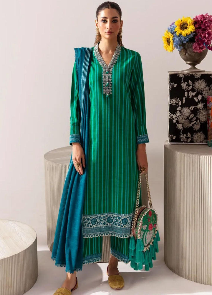 Mahay By Sana Safinaz Embroidered Slub Suits Unstitched 3 Piece SS23MHW 2B - Winter Collection