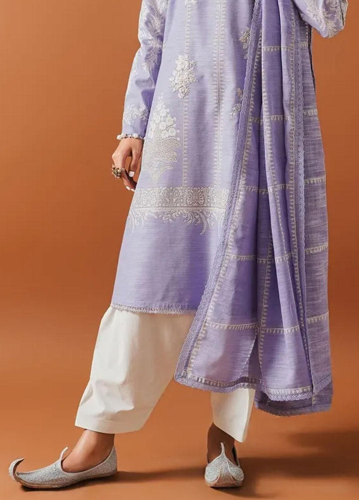 Mahay By Sana Safinaz Embroidered Slub Suits Unstitched 2 Piece SS23MHW 3B - Winter Collection