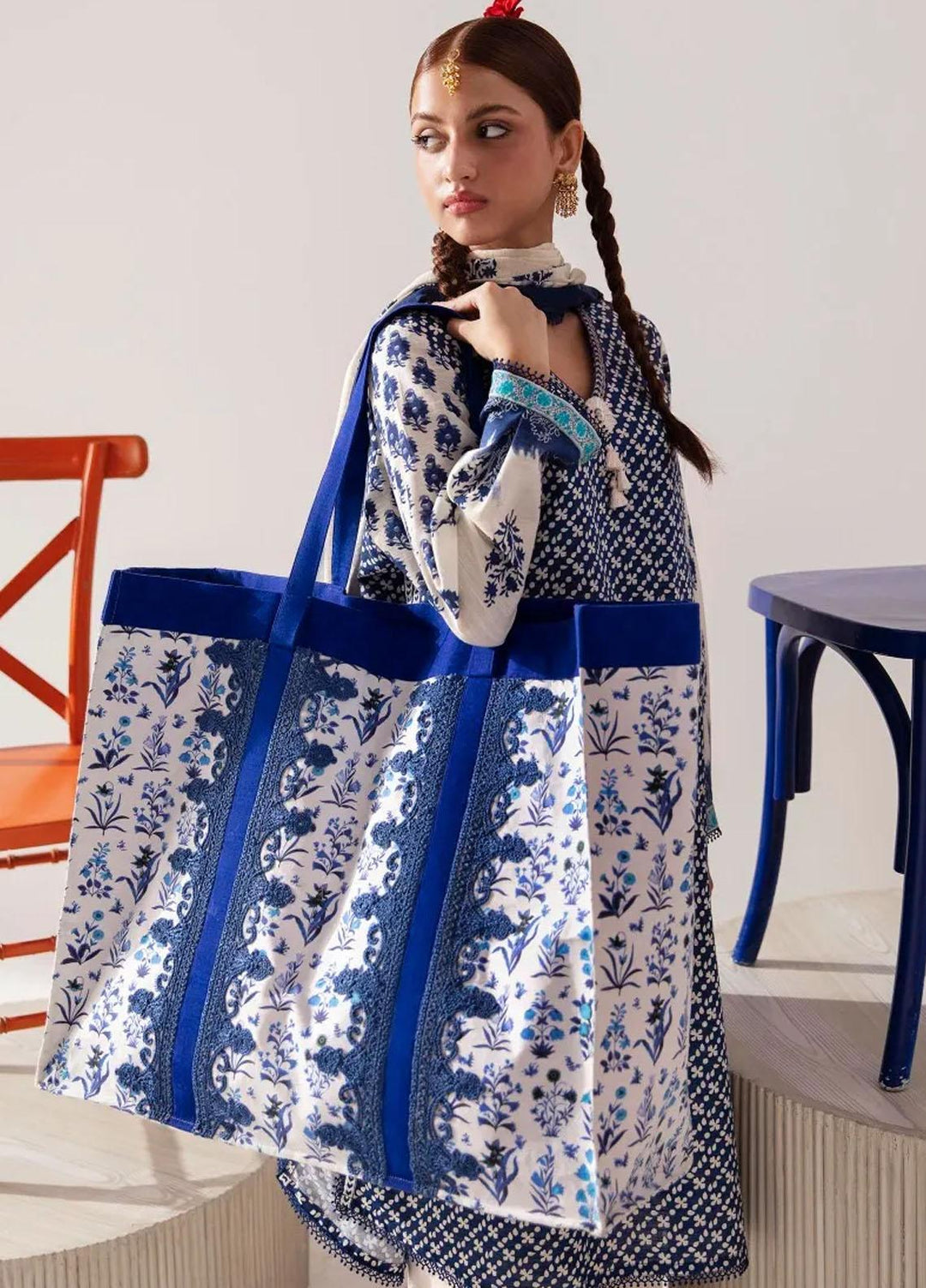 Mahay By Sana Safinaz Embroidered Slub Suits Unstitched 2 Piece SS23MHW 4B - Winter Collection