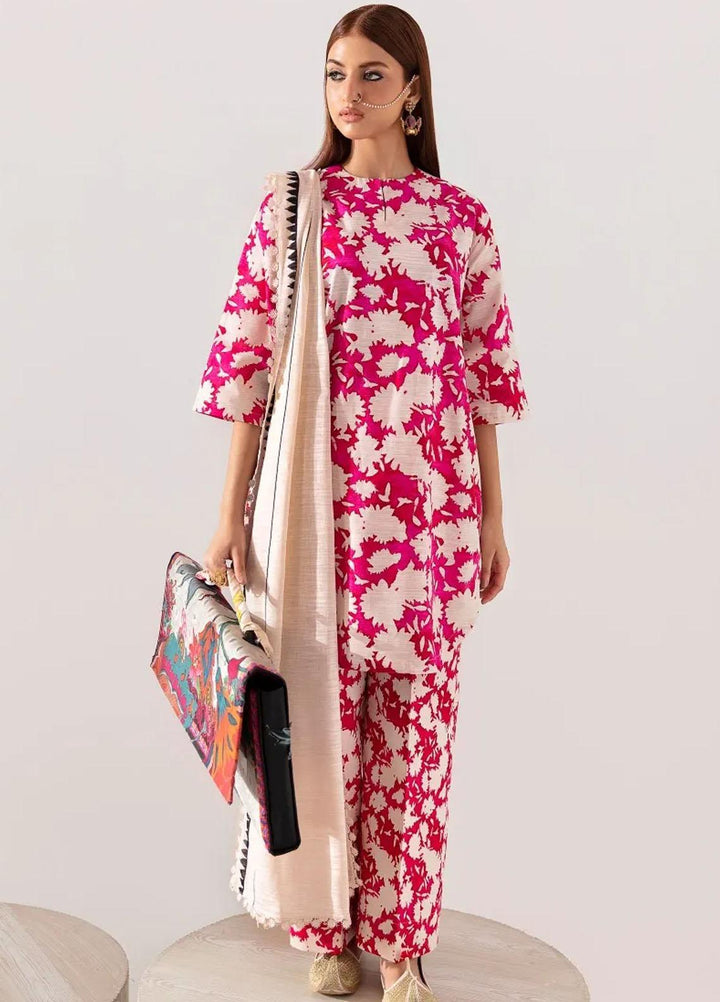 Mahay By Sana Safinaz Printed Slub Suits Unstitched 3 Piece SS23MHW 5B - Winter Collection