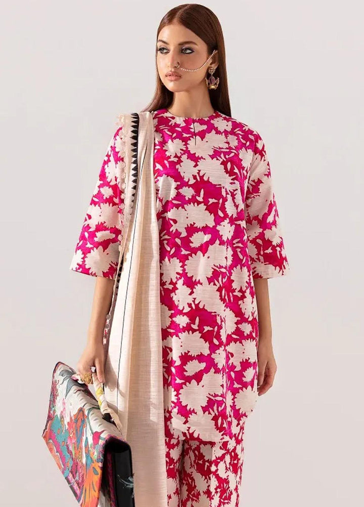 Mahay By Sana Safinaz Printed Slub Suits Unstitched 3 Piece SS23MHW 5B - Winter Collection