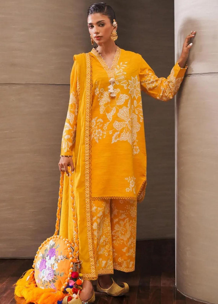 Mahay By Sana Safinaz Embroidered Slub Suits Unstitched 3 Piece SS23MHW 6B - Winter Collection