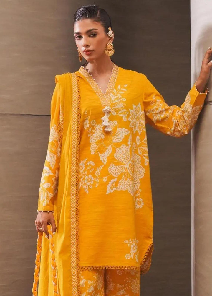 Mahay By Sana Safinaz Embroidered Slub Suits Unstitched 3 Piece SS23MHW 6B - Winter Collection