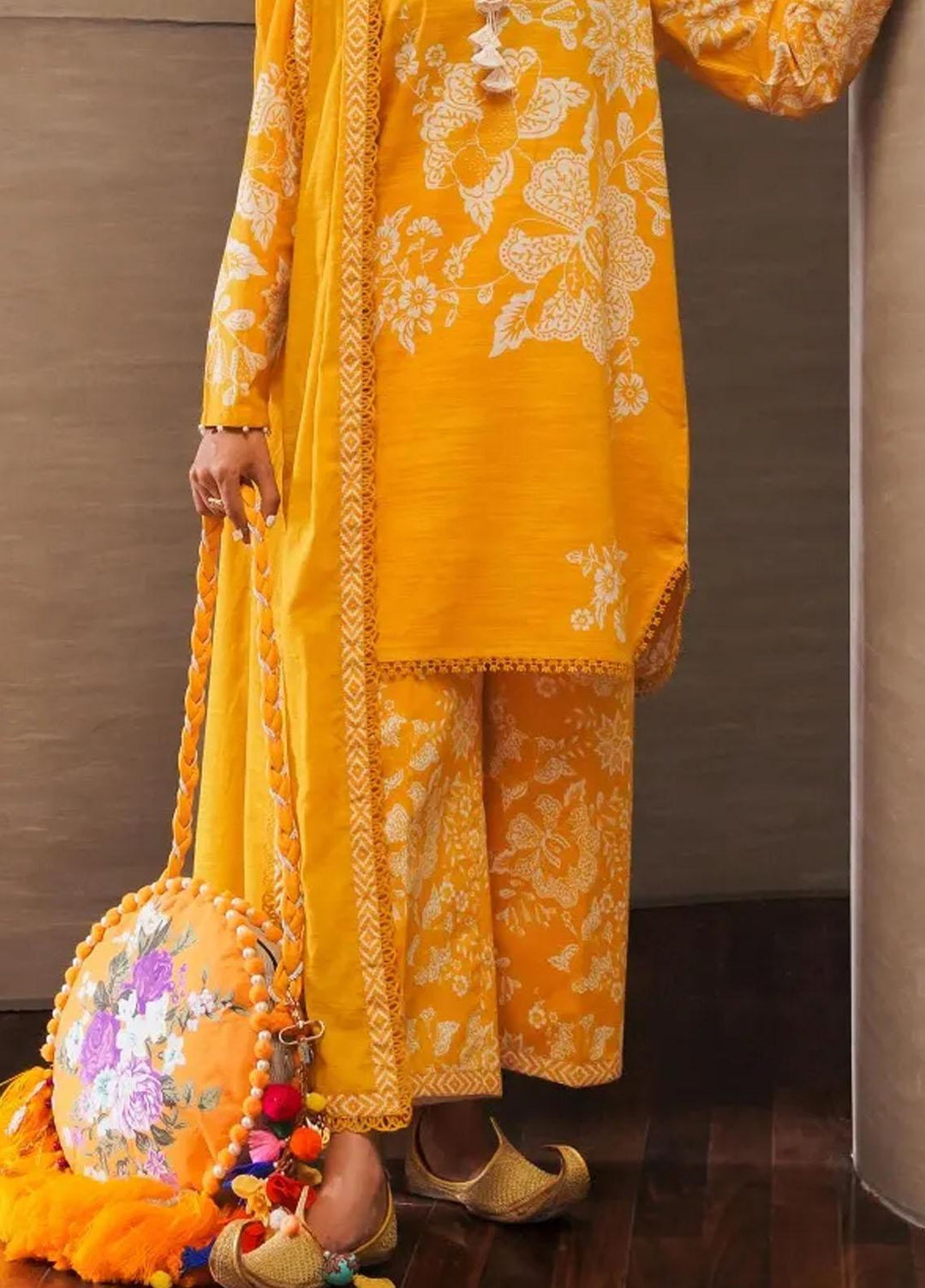 Mahay By Sana Safinaz Embroidered Slub Suits Unstitched 3 Piece SS23MHW 6B - Winter Collection