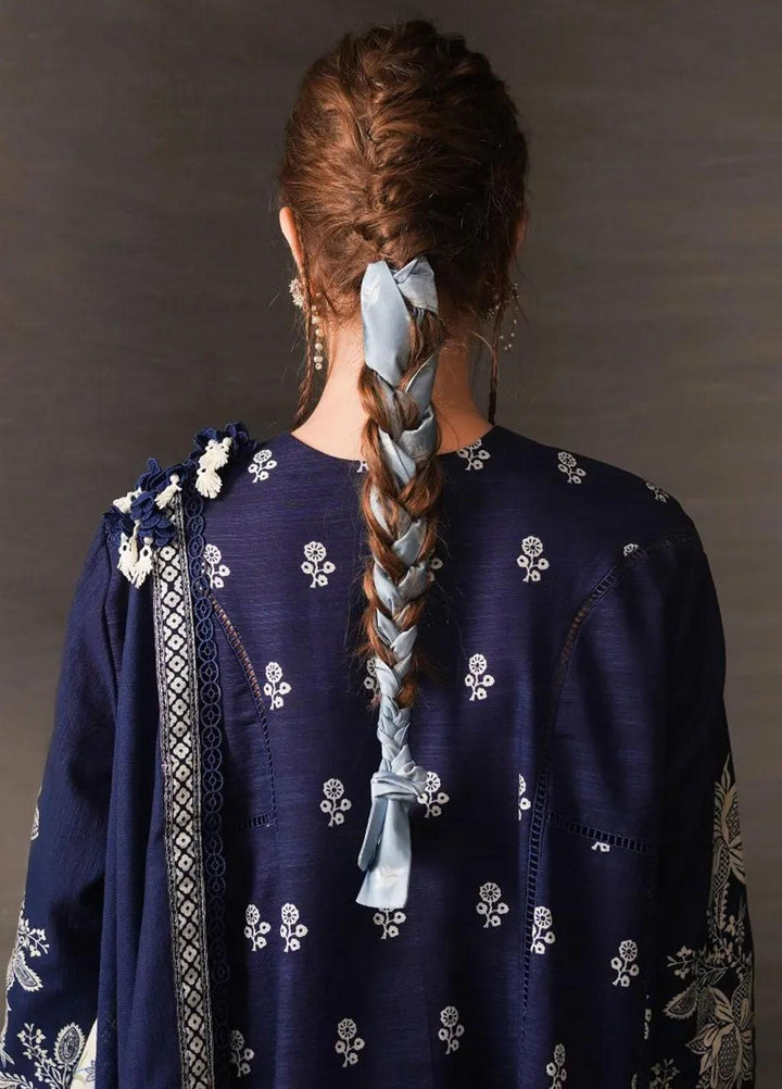 Mahay By Sana Safinaz Embroidered Slub Suits Unstitched 3 Piece SS23MHW 7B - Winter Collection