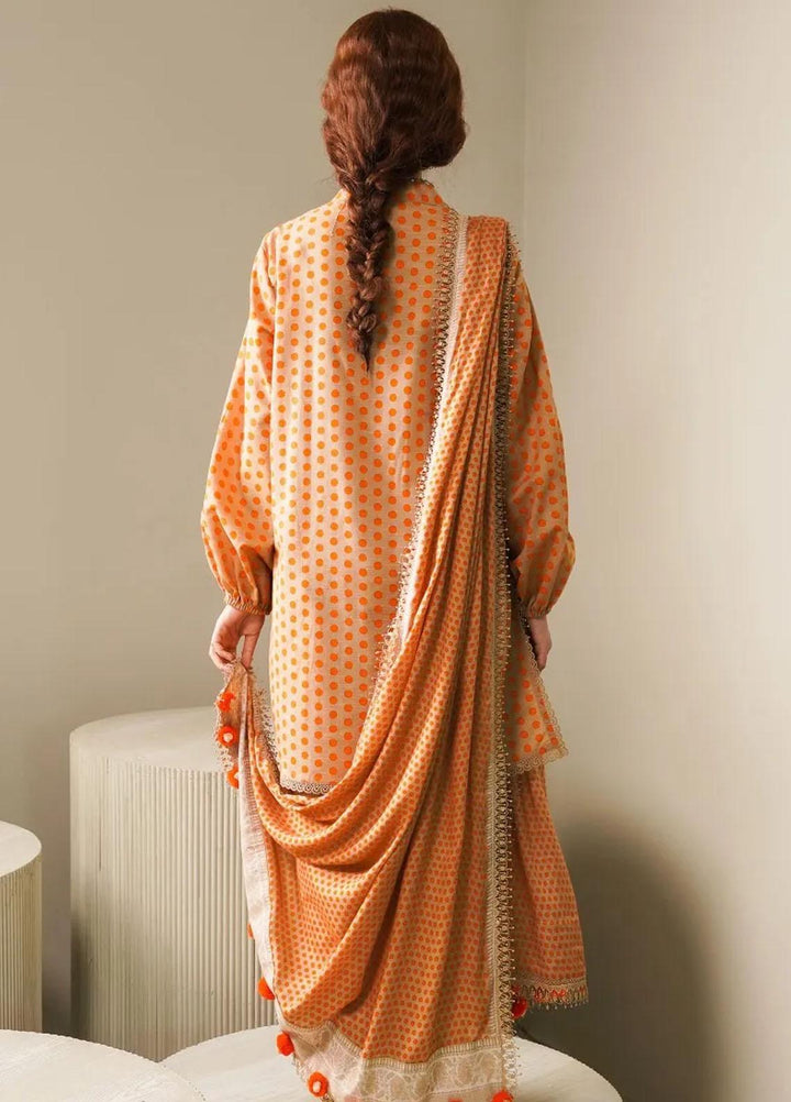 Mahay By Sana Safinaz Printed Slub Suits Unstitched 3 Piece SS23MHW 8B - Winter Collection