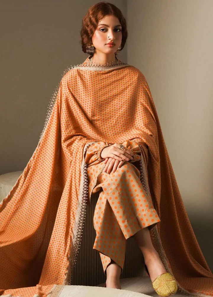 Mahay By Sana Safinaz Printed Slub Suits Unstitched 3 Piece SS23MHW 8B - Winter Collection