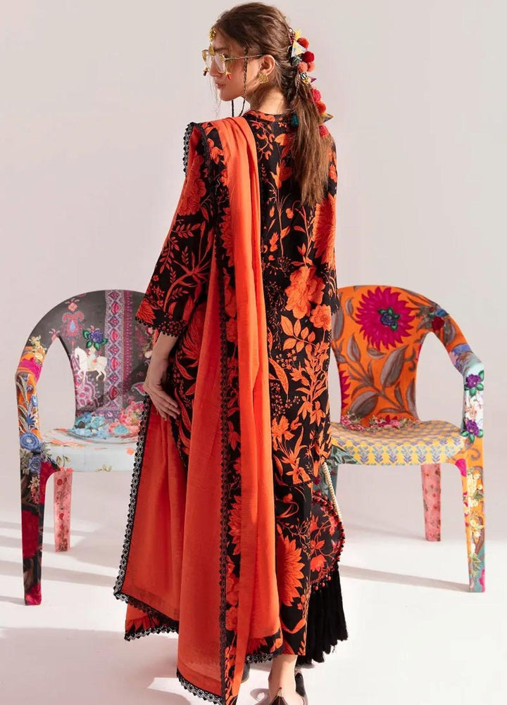 Mahay By Sana Safinaz Printed Slub Suits Unstitched 3 Piece SS23MHW 9B - Winter Collection