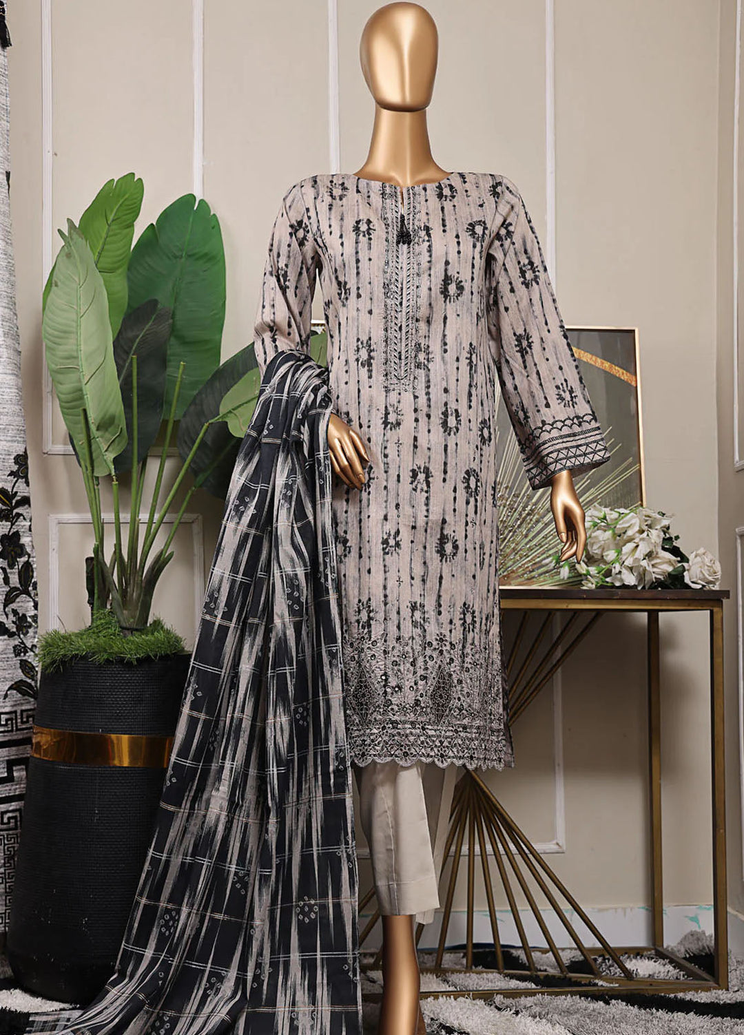 Mahee by Hz Textiles Embroidered Lawn Suits Unstitched 3 Piece MEJ-1251 - Summer Collection
