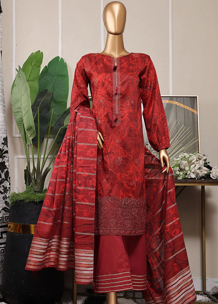 Mahee by Hz Textiles Embroidered Lawn Suits Unstitched 3 Piece MEJ-1253 - Summer Collection
