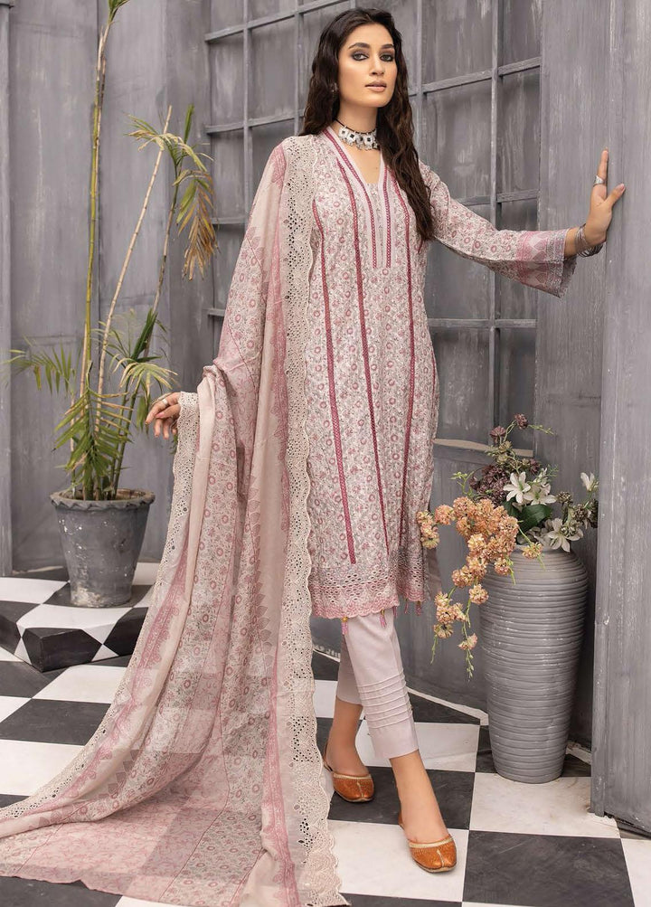 Mahee's By Riaz Arts Embroidered Chikankari Suits Unstitched 3 Piece RA22MM DE-01 - Festive Collection