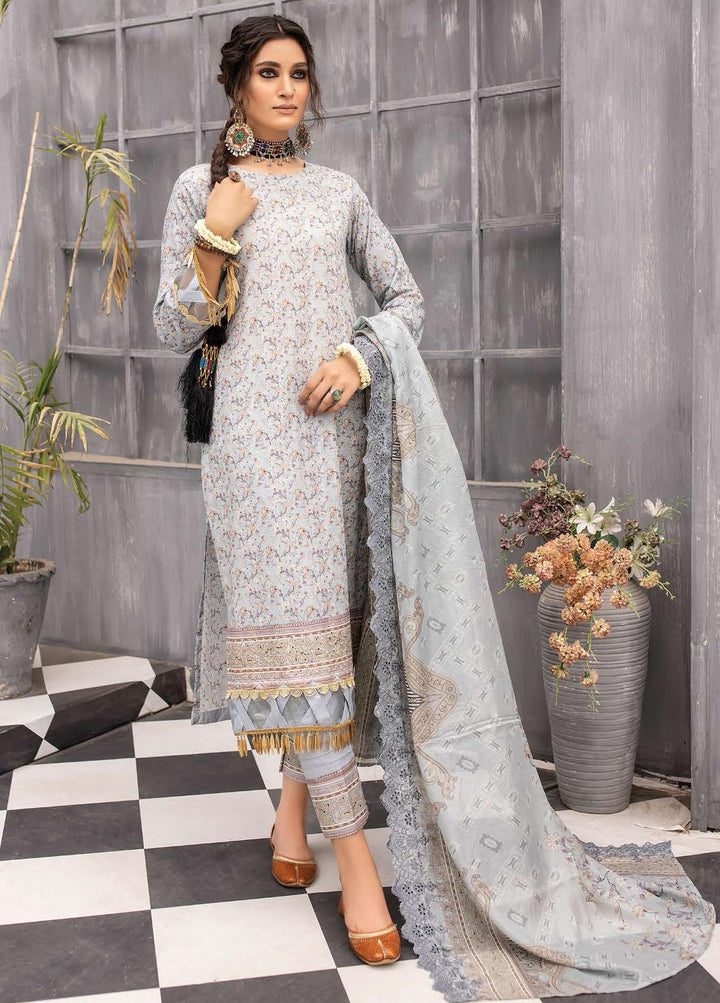 Mahee's By Riaz Arts Embroidered Chikankari Suits Unstitched 3 Piece RA22MM DE-04 - Festive Collection