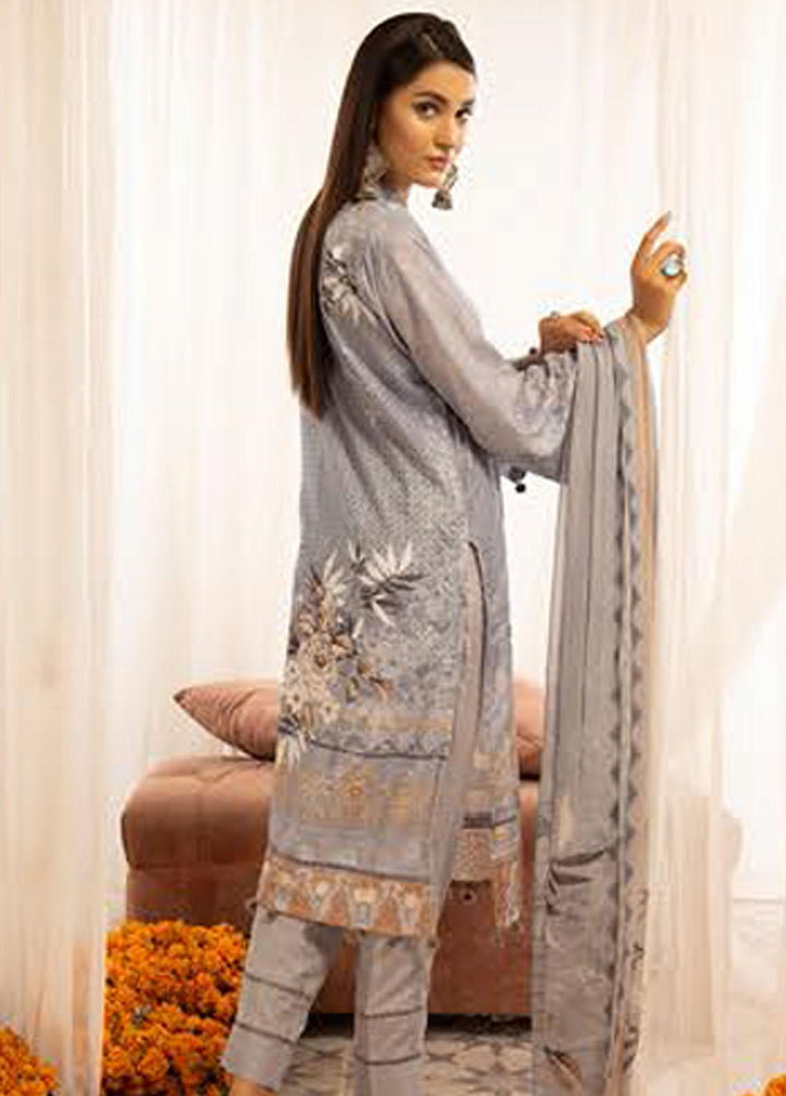 Mahee's By Riaz Arts Chikankari Karandi Suits Unstitched 3 Piece RA22MK 01 - Winter Collection
