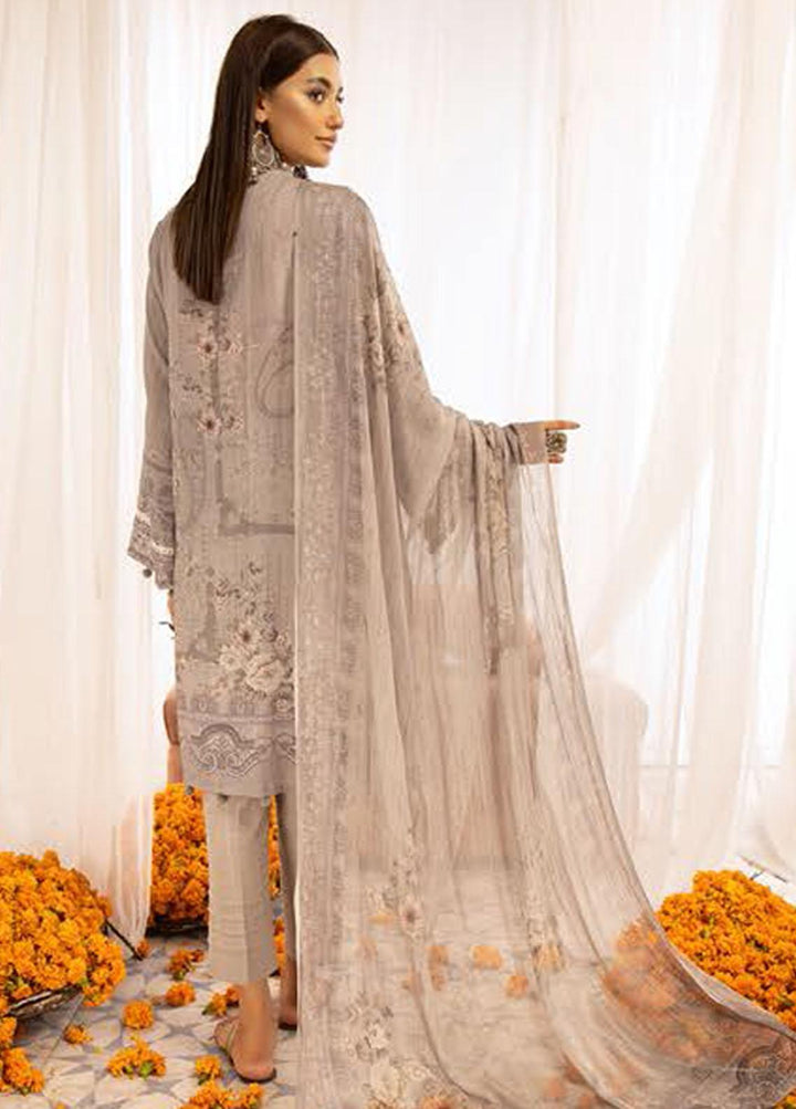 Mahee's By Riaz Arts Chikankari Karandi Suits Unstitched 3 Piece RA22MK 02 - Winter Collection