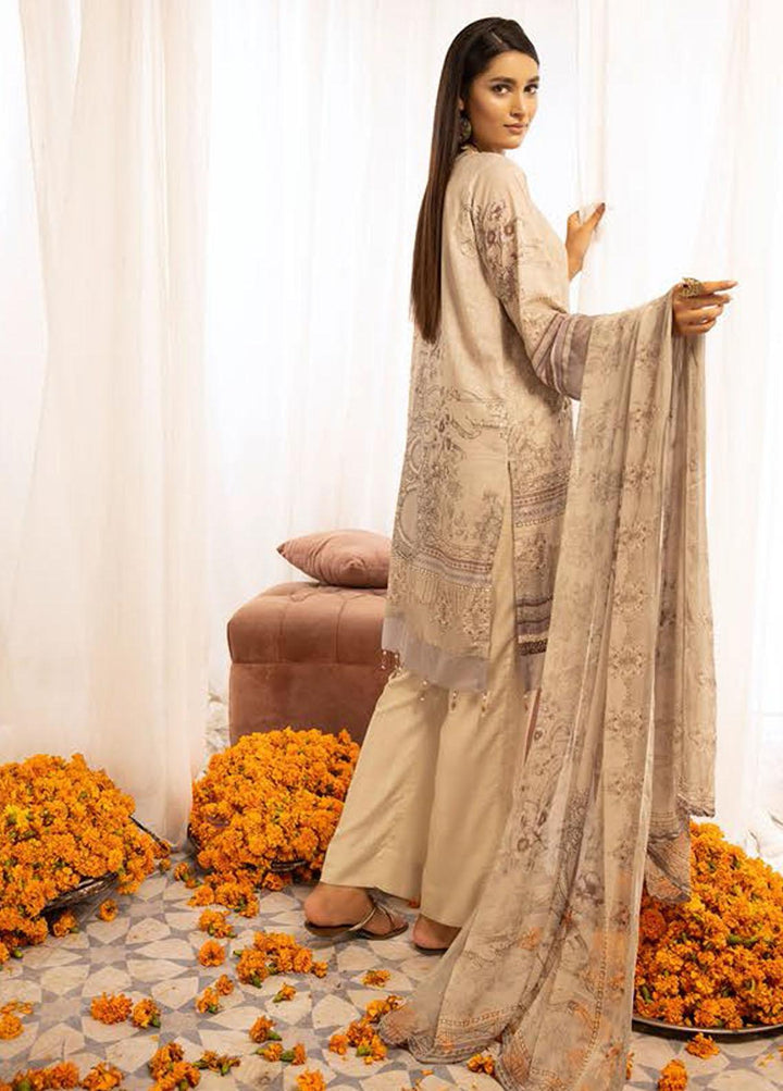 Mahee's By Riaz Arts Chikankari Karandi Suits Unstitched 3 Piece RA22MK 08 - Winter Collection