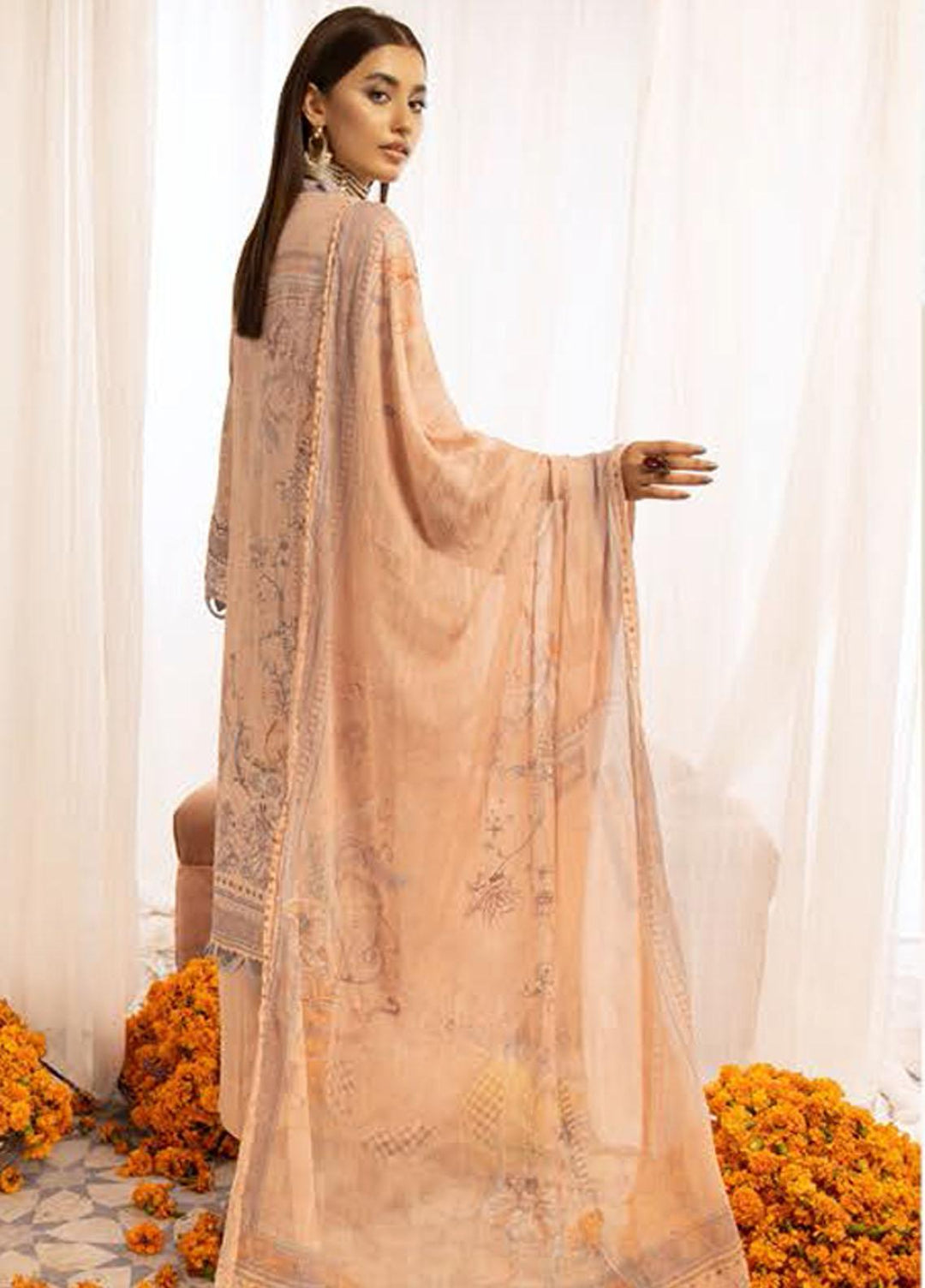 Mahee's By Riaz Arts Chikankari Karandi Suits Unstitched 3 Piece RA22MK 09 - Winter Collection