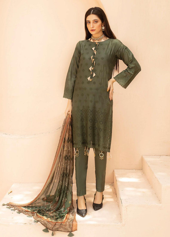 Mahee's By Riaz Arts Embroidered Lawn Suits Unstitched 3 Piece RA22CK D-03 - Summer Collection