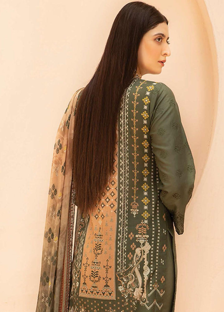 Mahee's By Riaz Arts Embroidered Lawn Suits Unstitched 3 Piece RA22CK D-03 - Summer Collection