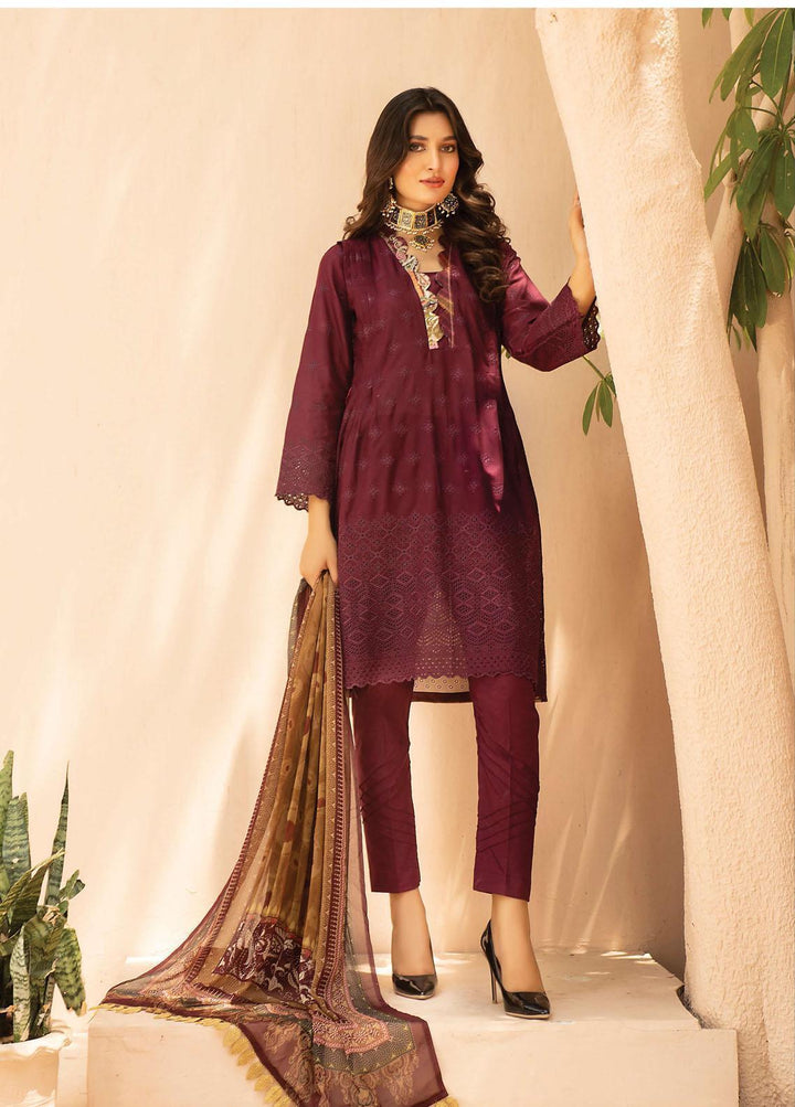 Mahee's By Riaz Arts Embroidered Lawn Suits Unstitched 3 Piece RA22CK D-04 - Summer Collection