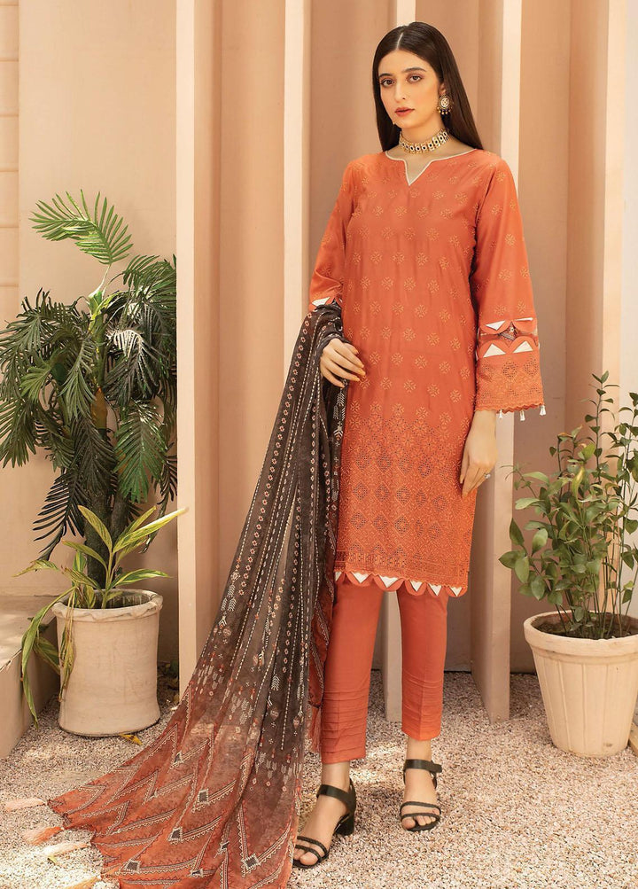 Mahee's By Riaz Arts Embroidered Lawn Suits Unstitched 3 Piece RA22CK D-08 - Summer Collection