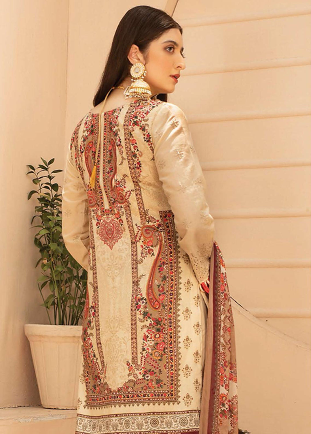Mahee's By Riaz Arts Embroidered Lawn Suits Unstitched 3 Piece RA22CK D-10 - Summer Collection