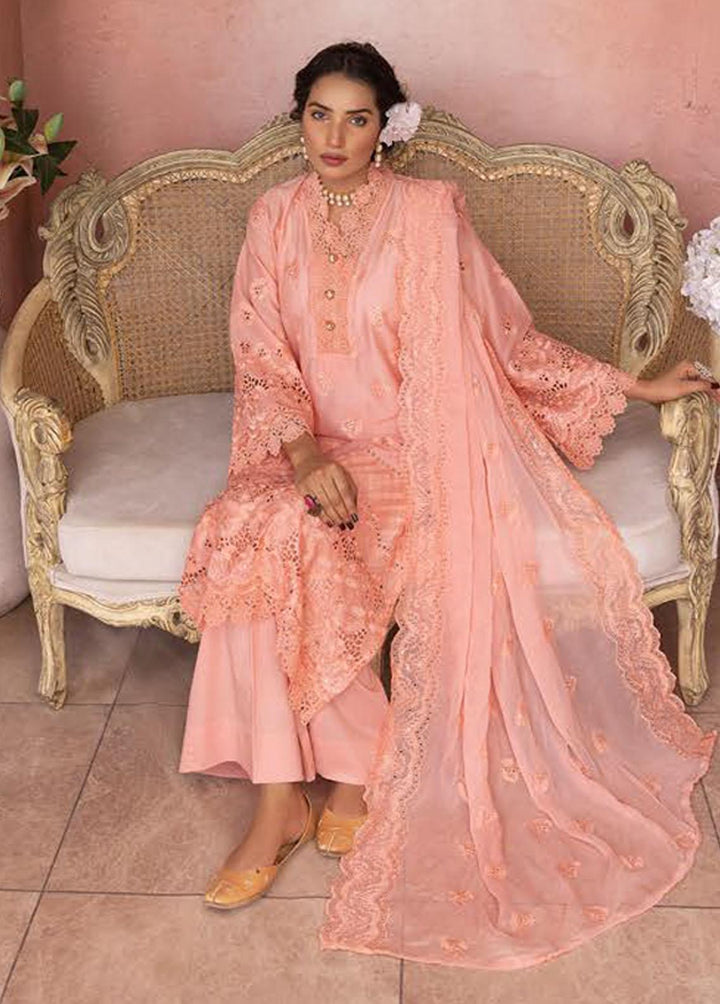 Mahees By Riaz Arts Embroidered Lawn Suits Unstitched 3 Piece RA23-M21 01 - Summer Collection