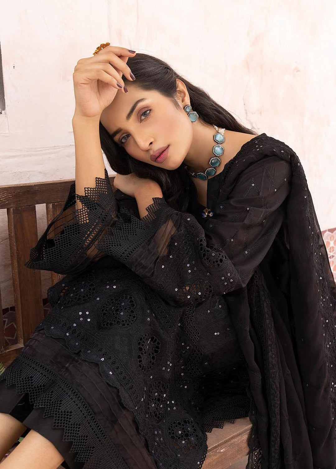 Mahees By Riaz Arts Embroidered Lawn Suits Unstitched 3 Piece RA23-M21 02 - Summer Collection